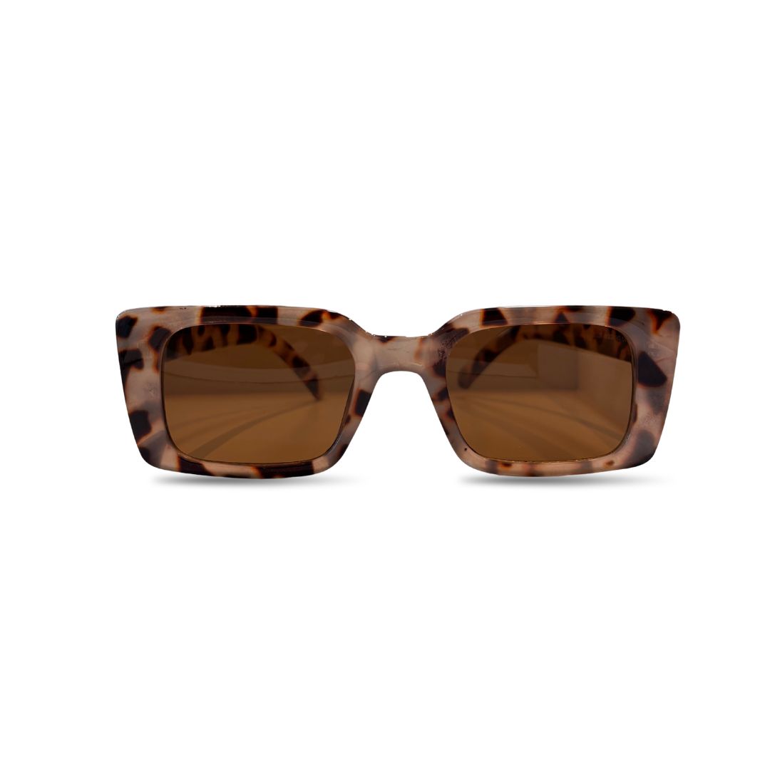 Sparkle Sunglasses | Chunky Square Frames | Milky Jaguar