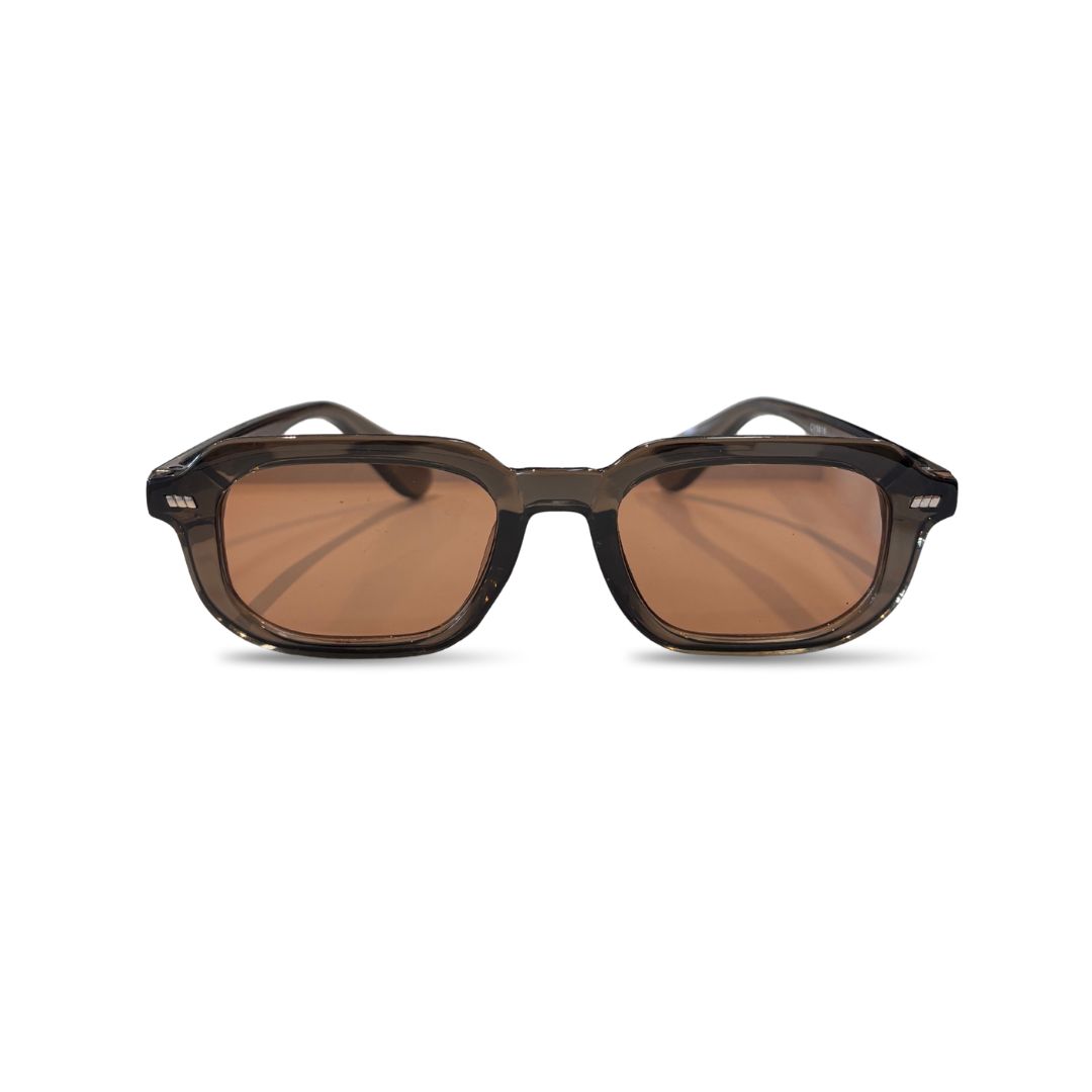 Sparkle Sunglasses | Chunky Square Frames | Light Brown