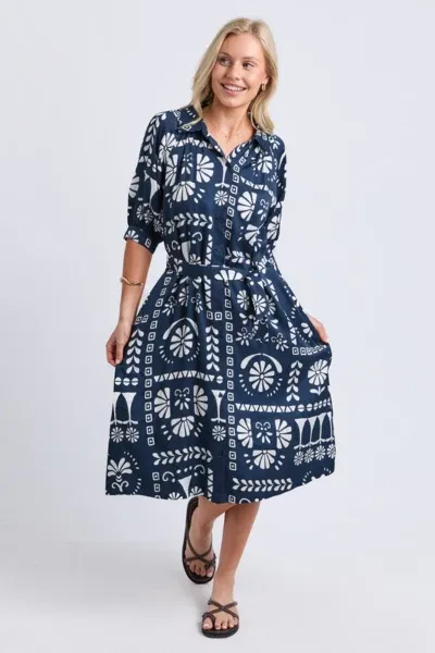 Elm | Jenny Dress | Navy Print