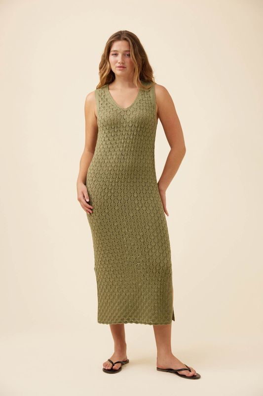 Isle Of Mine | Mia Knit Dress | Sage