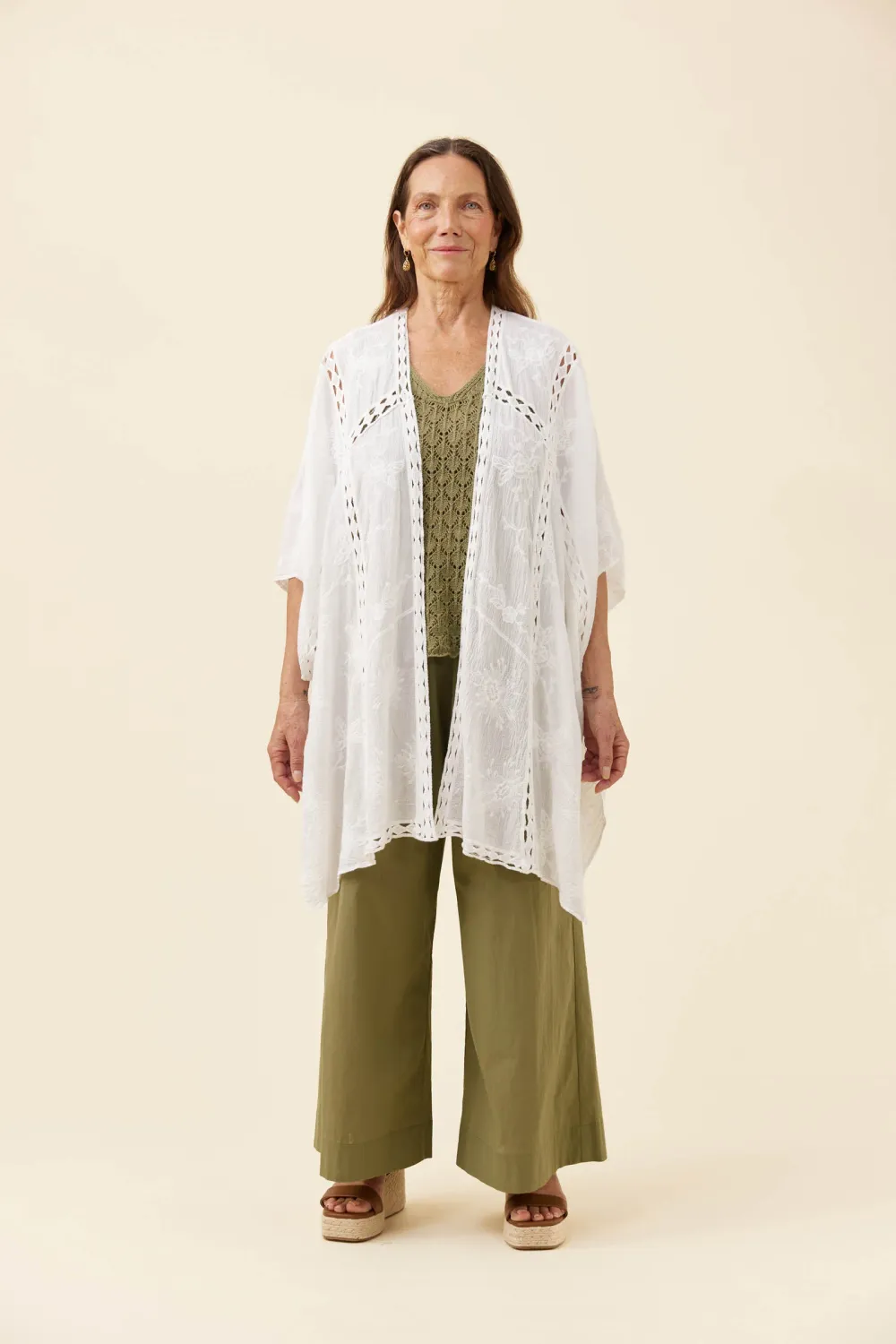 Isle Of Mine | Elodie Cape | One Size, Color: White