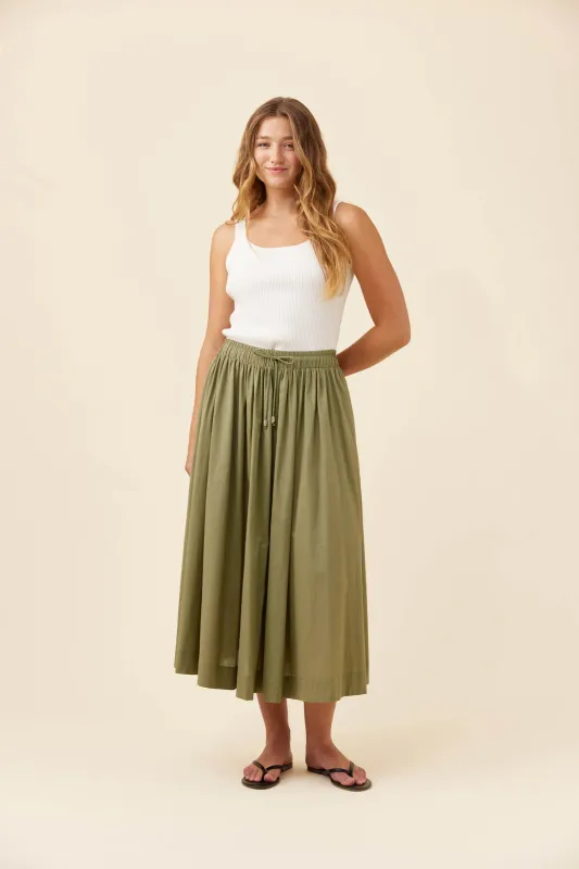 Isle Of Mine | Rosa Maxi Skirt | Sage