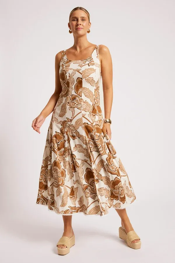 Eb + Ive | Gaia Tank Maxi Dress | Dune