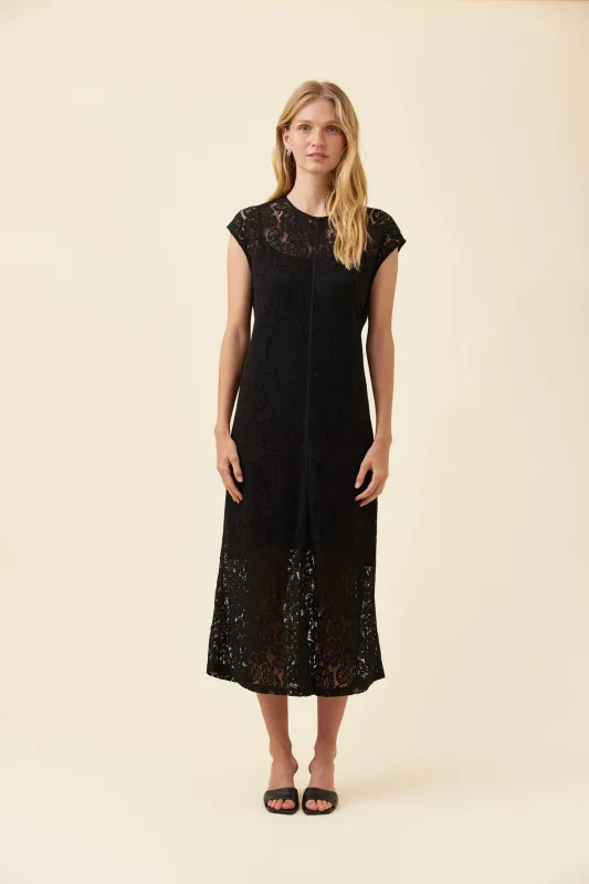 Isle Of Mine | Ethel Lace Dress | Black