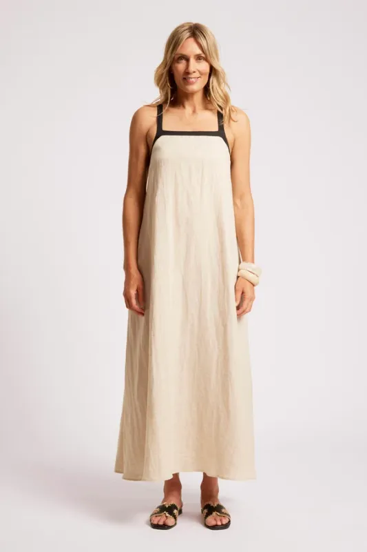 Eb &amp; Ive | Maris Splice Tank Maxi Dress | Tusk/black