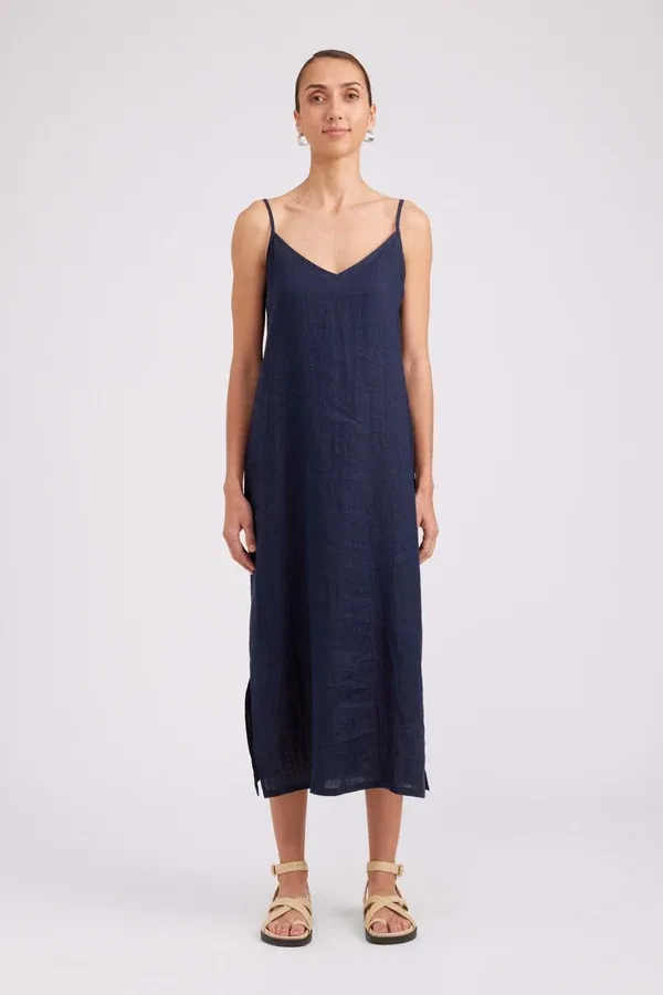 Eb &amp; Ive | Studio Tank Maxi Dress | Navy
