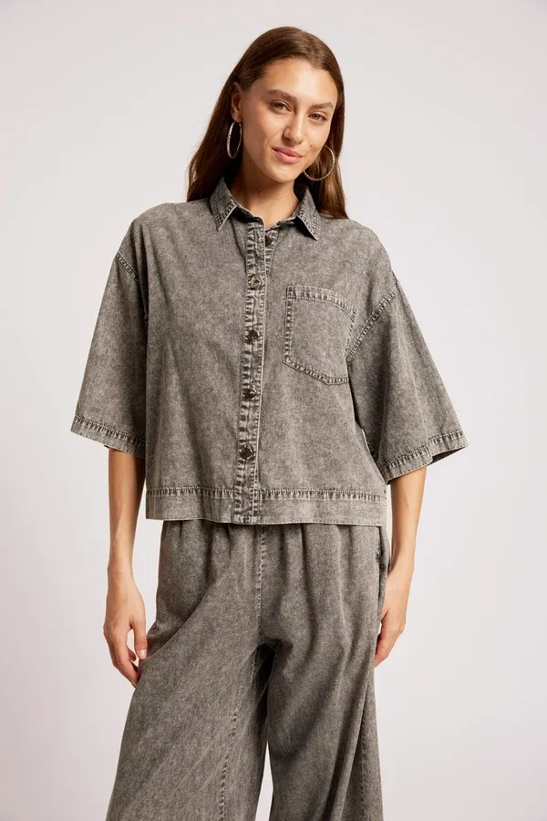 Eb &amp; Ive |  Roam Shirt | Ash