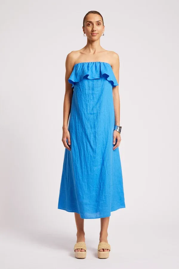 Eb &amp; Ive | Maris Strapless Dress | Marine