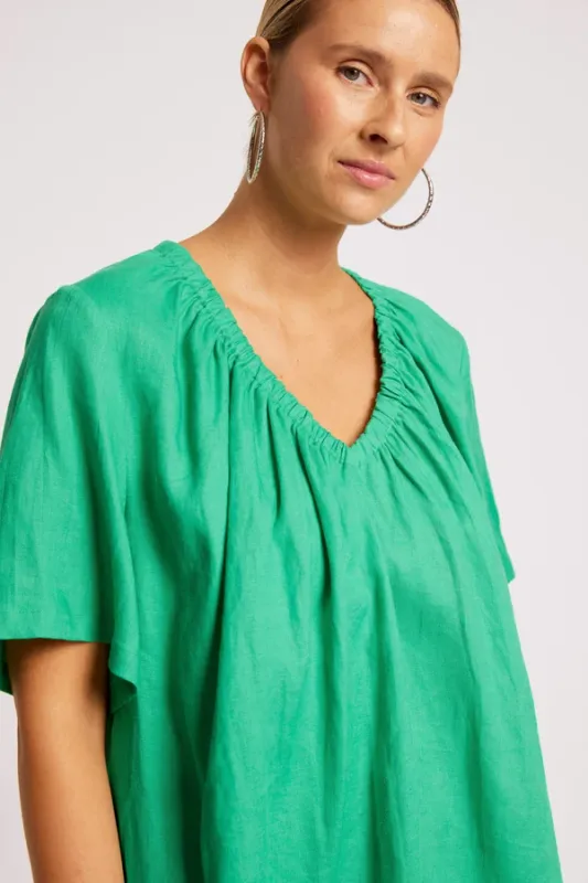 Eb &amp; Ive | Cove Relaxed Top | Jade | One size