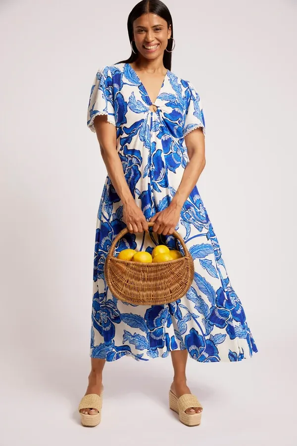 Eb &amp; Ive | Gaia Maxi Dress | Azure