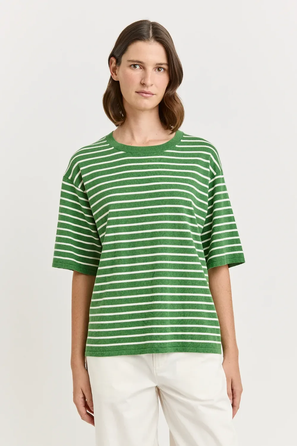 Toorallie | Relaxed Stripe Knit Tee | Spring
