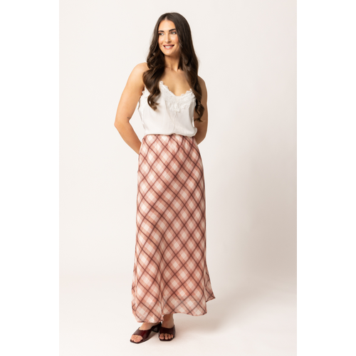 Seeking Lola | Whisper Skirt | Rose Check