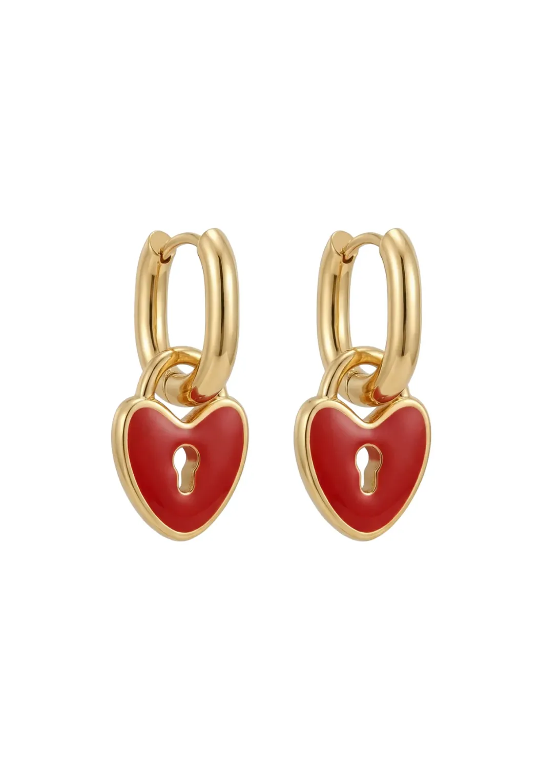 Haven | Elba Heart Earring | Red