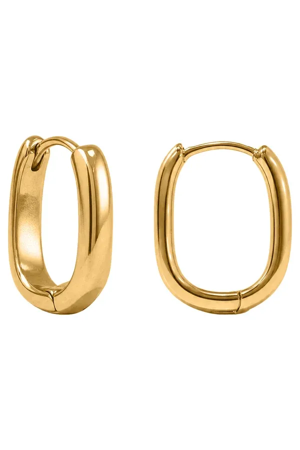Eb + Ive | Heritage Earring |  Huggie, Colour: Gold
