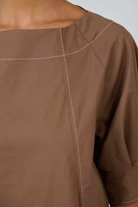 Naturals By Olive et Julie | Poplin Top | Cookie