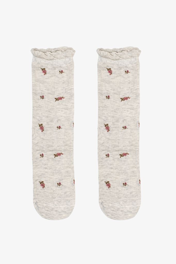 Antler | Blossom Sock | Grey