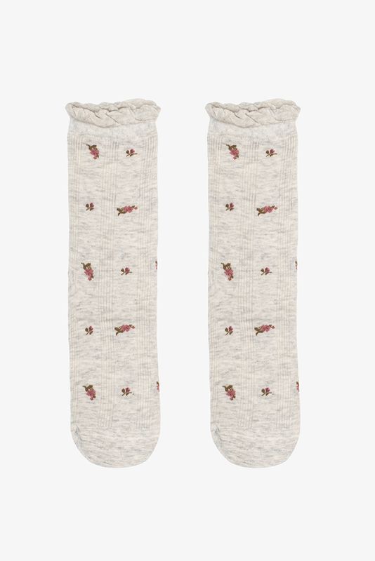 Antler | Blossom Sock | Grey