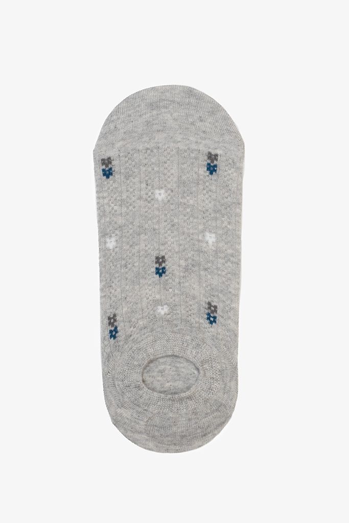 Antler | Posy Rib No Show Sock | Grey