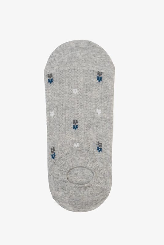 Antler | Posy Rib No Show Sock | Grey