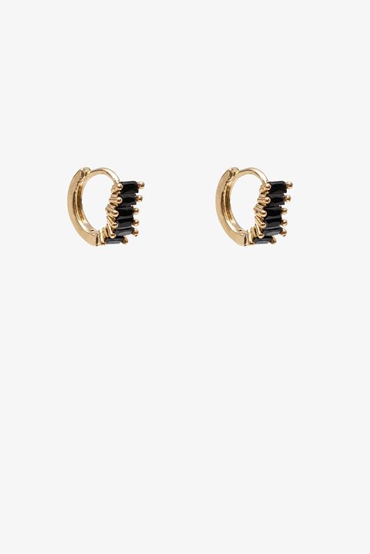 Antler | Obsidian Huggie | Gold
