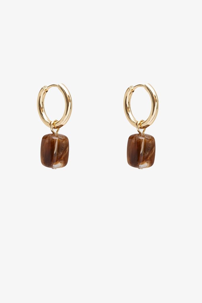 Antler | Stone Drop Earring | Toffee