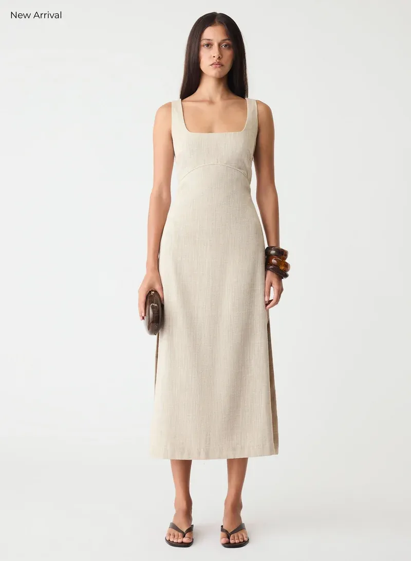 Esmaee | Etch Maxi Dress | Sand