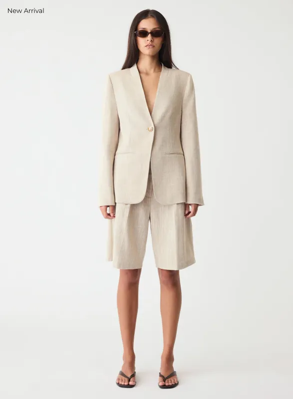 Esmaee | Etch Blazer | Sand