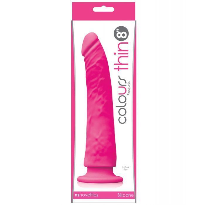Colours Thin 8in Dildo, color: Purple