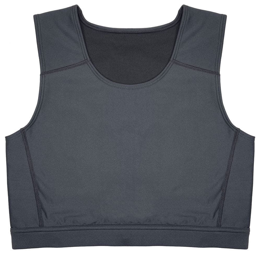 Cropped Compression Top - Black, Size: xs