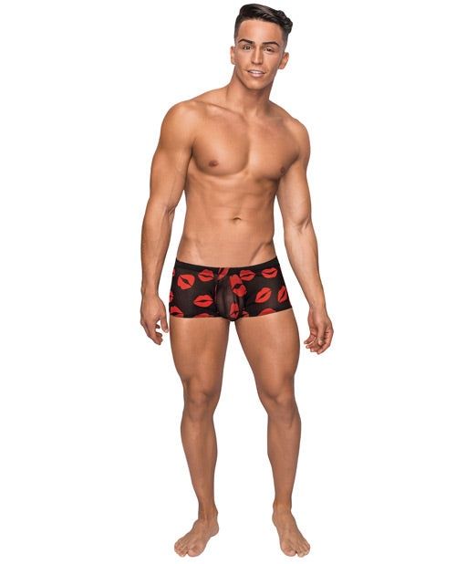 Kiss Me Stretch Mesh Mini Short, Size: SM
