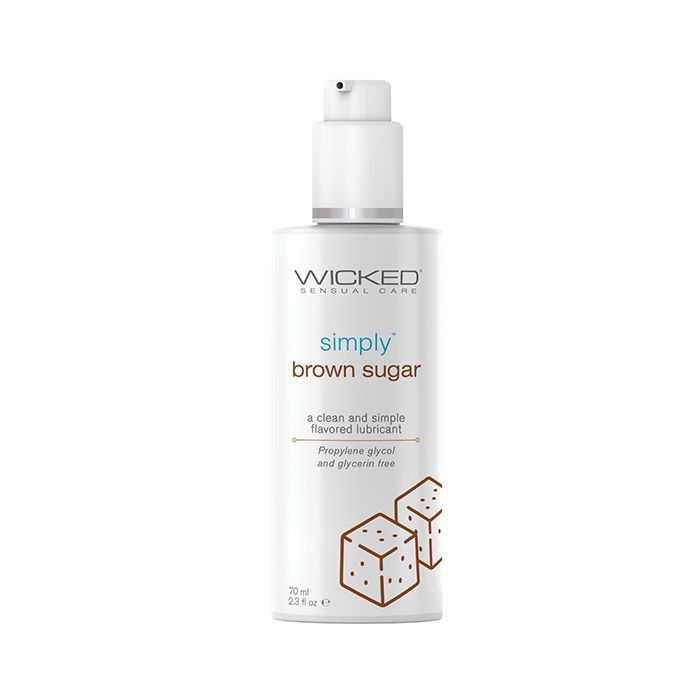 Wicked Simply Water-Based Lube - Brown Sugar, Size: 2 oz