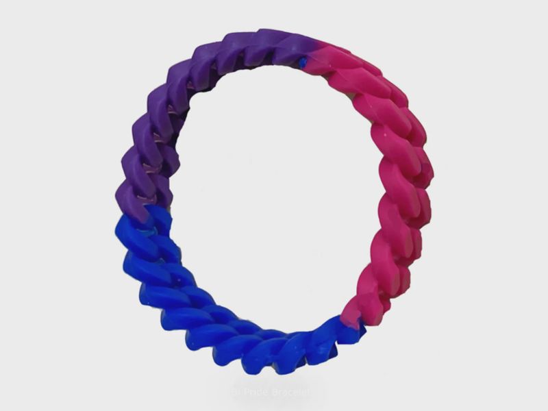Pride Chainlink Bracelet - Bisexual