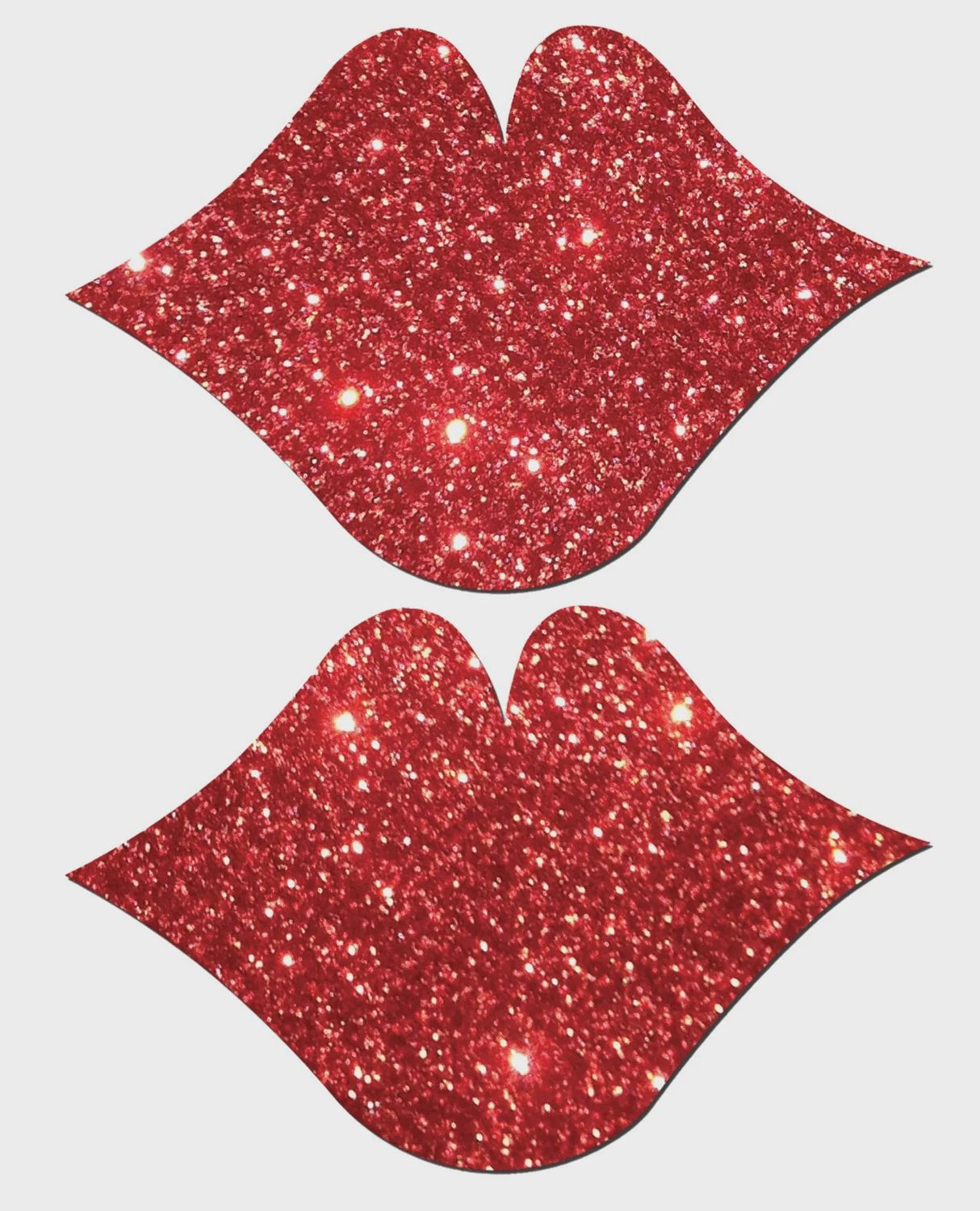 Pastease Red Glitter Lips Pasties