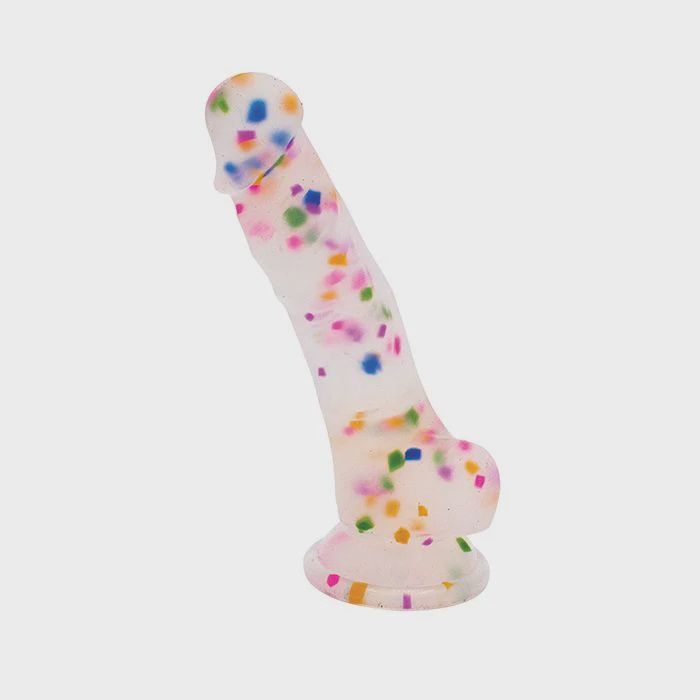 Cock-A-Palooza Confetti Silicone Suction Dildo