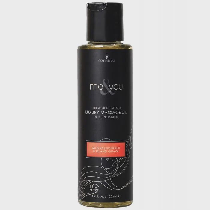 Sensuva You &amp; Me Pheromone-Infused Massage Oil - Passion Fruit Guava
