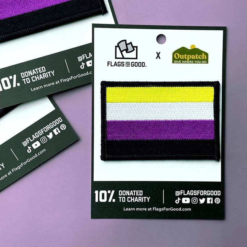Non-Binary Pride Flag Stick-On Patch