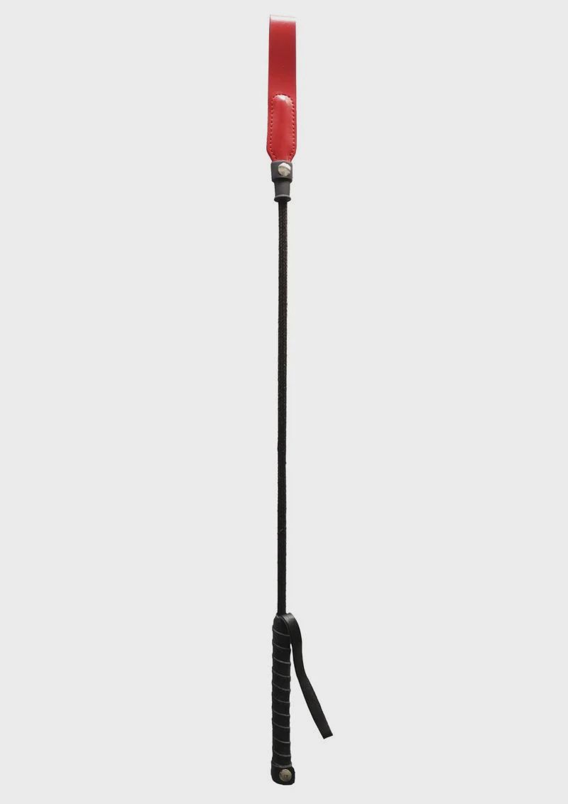 Rouge Slim Tip Leather Riding Crop