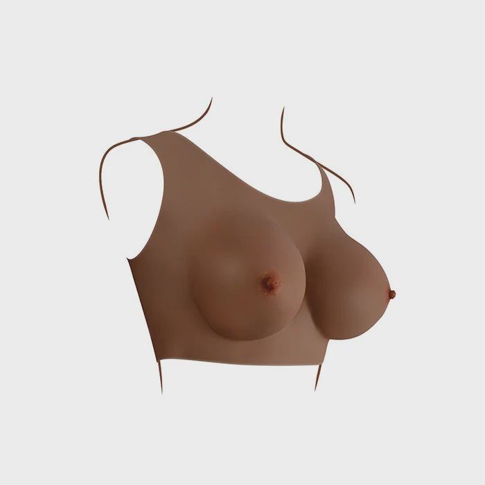 Gender X Realistic Undergarment Plate D-Cup - Dark
