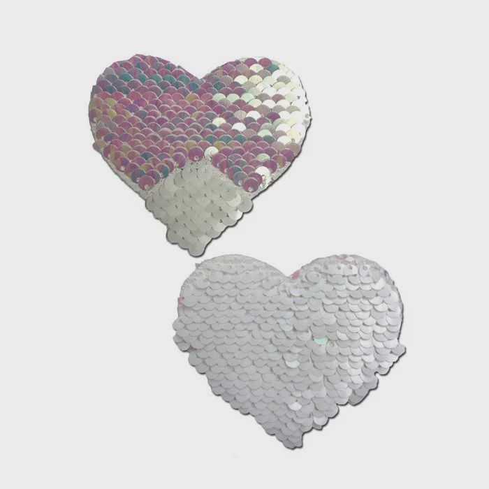 Pastease Color Changing Flip Sequins - Pearl/White