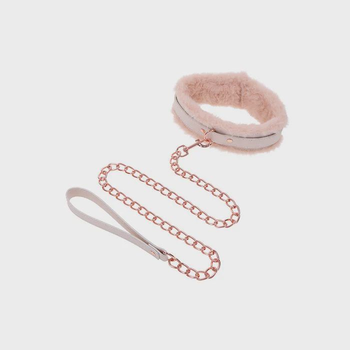Peaches &#39;n CreaMe Fur Collar &amp; Leash