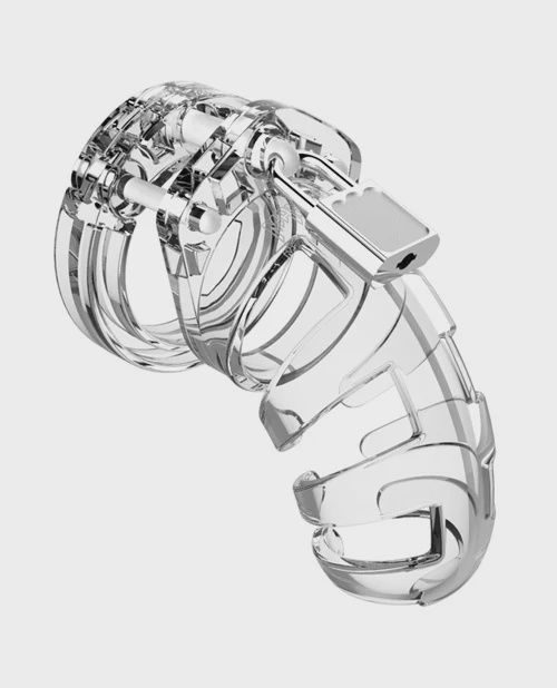 Man Cage 3.5&quot; Cock Cage Model 2 - Clear (Online exclusive)