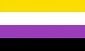 2&quot;x3&quot; Non-binary Pride Sticker