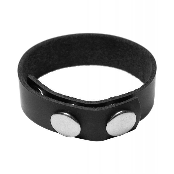 KinkLab 3 Snap Leather Cock Ring