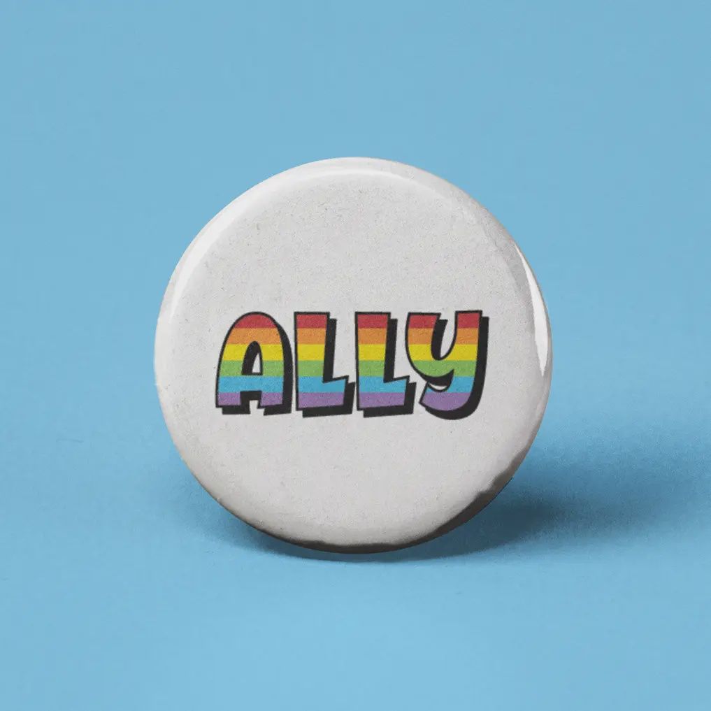 Ally Rainbow Button