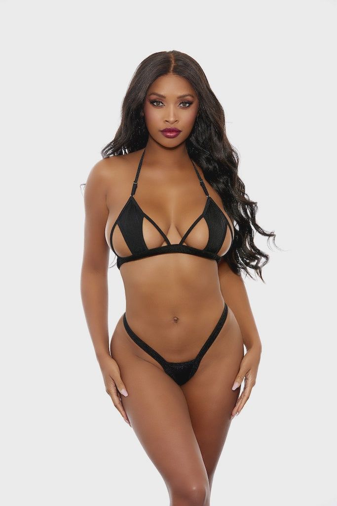 Two Piece Set with Peak-A-Boos