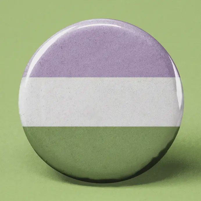 1.25&quot; Gender Queer Pride Button