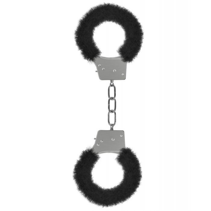 Ouch Beginner&#39;s Furry Handcuffs - Black