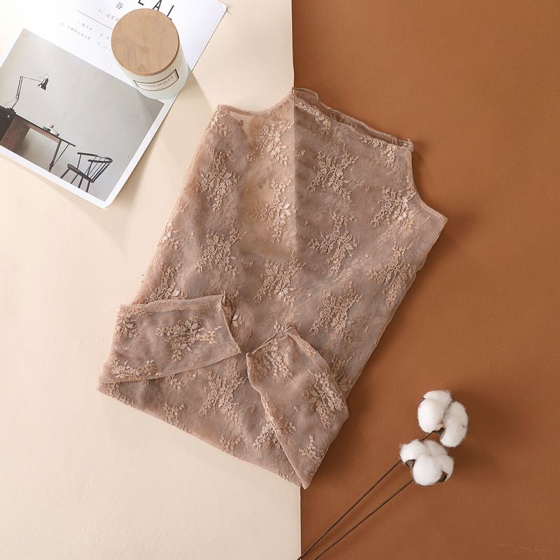 Taupe Lace Long Sleeve