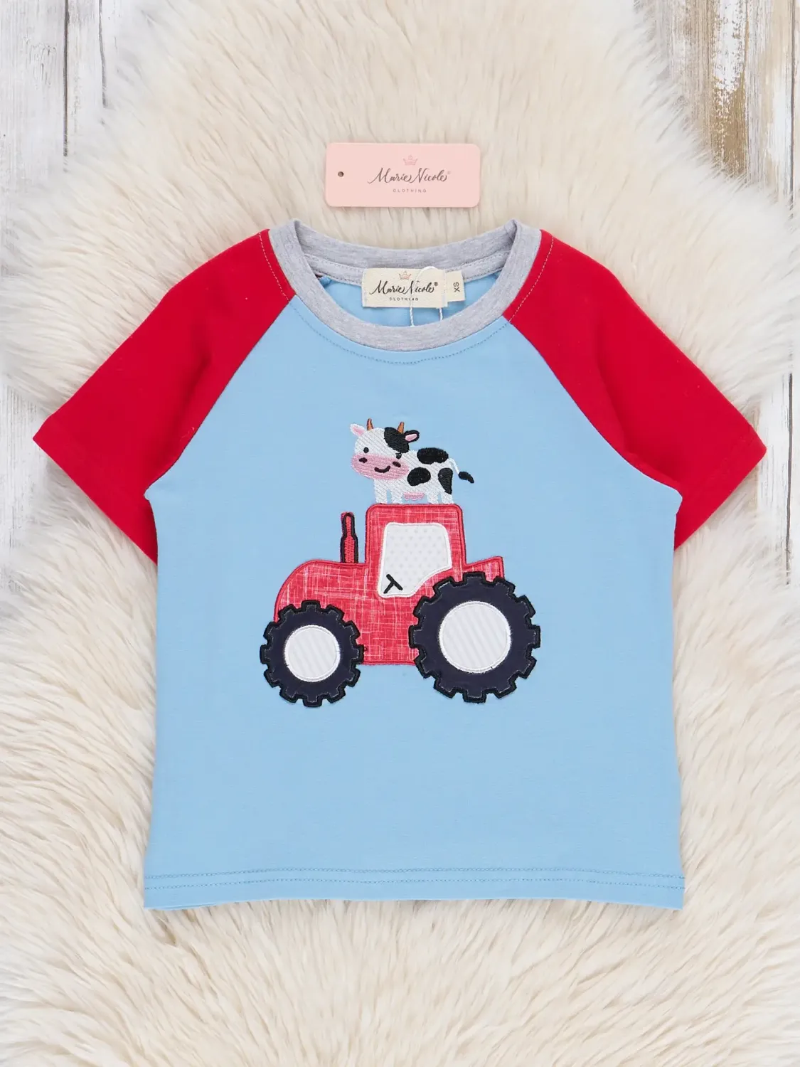 Embroidered Cow's Play Pocket Shirt