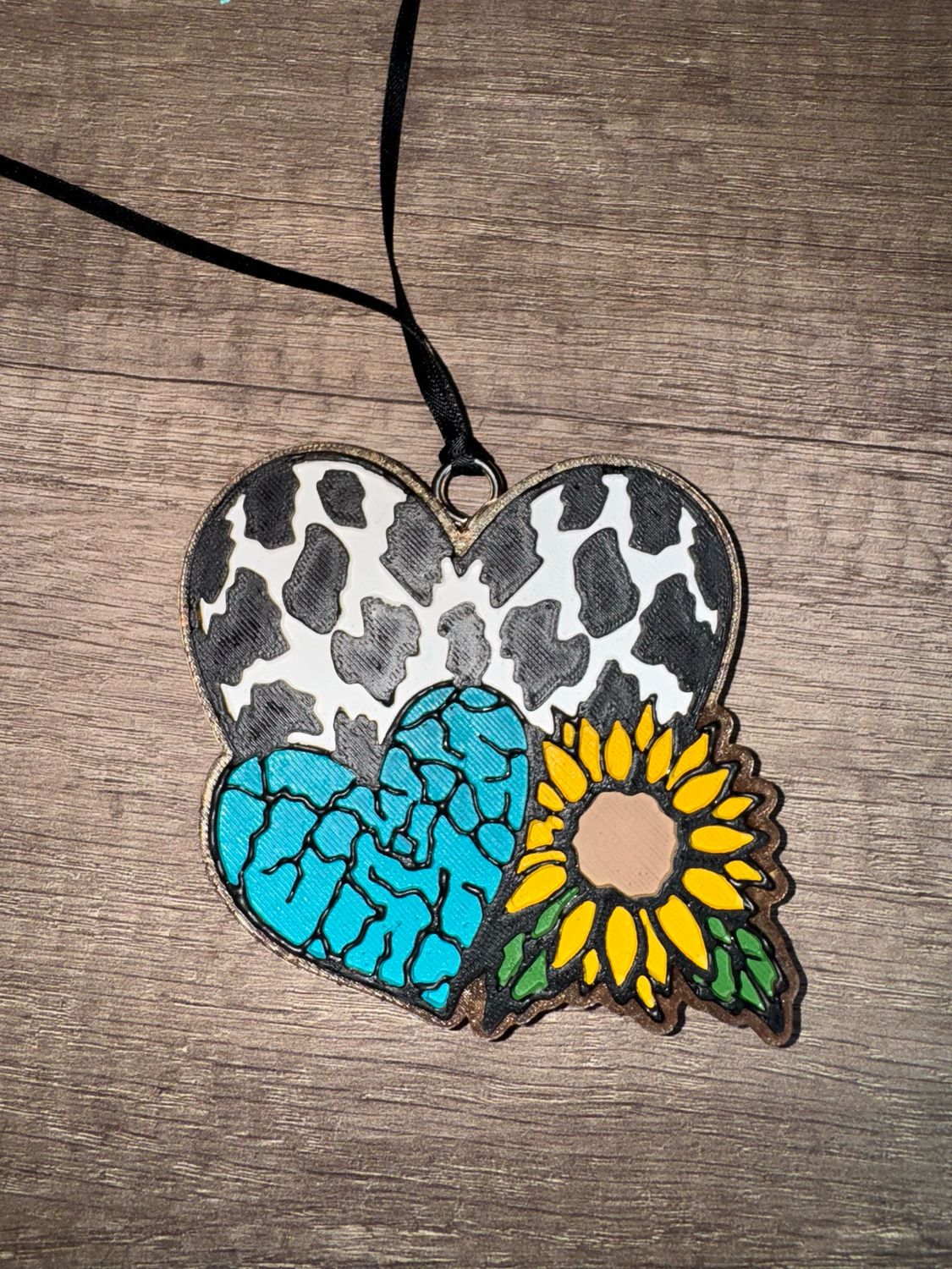 Hearts W/ Sunflower - Flip Flops